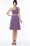 ColsBM Mabel Eggplant Gorgeous A-line One Shoulder Sleeveless Half Backless Chiffon Bridesmaid Dresses
