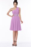 ColsBM Mabel Orchid Gorgeous A-line One Shoulder Sleeveless Half Backless Chiffon Bridesmaid Dresses