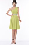 ColsBM Mabel Pistachio Gorgeous A-line One Shoulder Sleeveless Half Backless Chiffon Bridesmaid Dresses