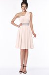 ColsBM Mabel Silver Peony Gorgeous A-line One Shoulder Sleeveless Half Backless Chiffon Bridesmaid Dresses