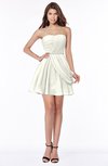ColsBM Collins Ivory Modest Strapless Sleeveless Zip up Chiffon Ruching Bridesmaid Dresses