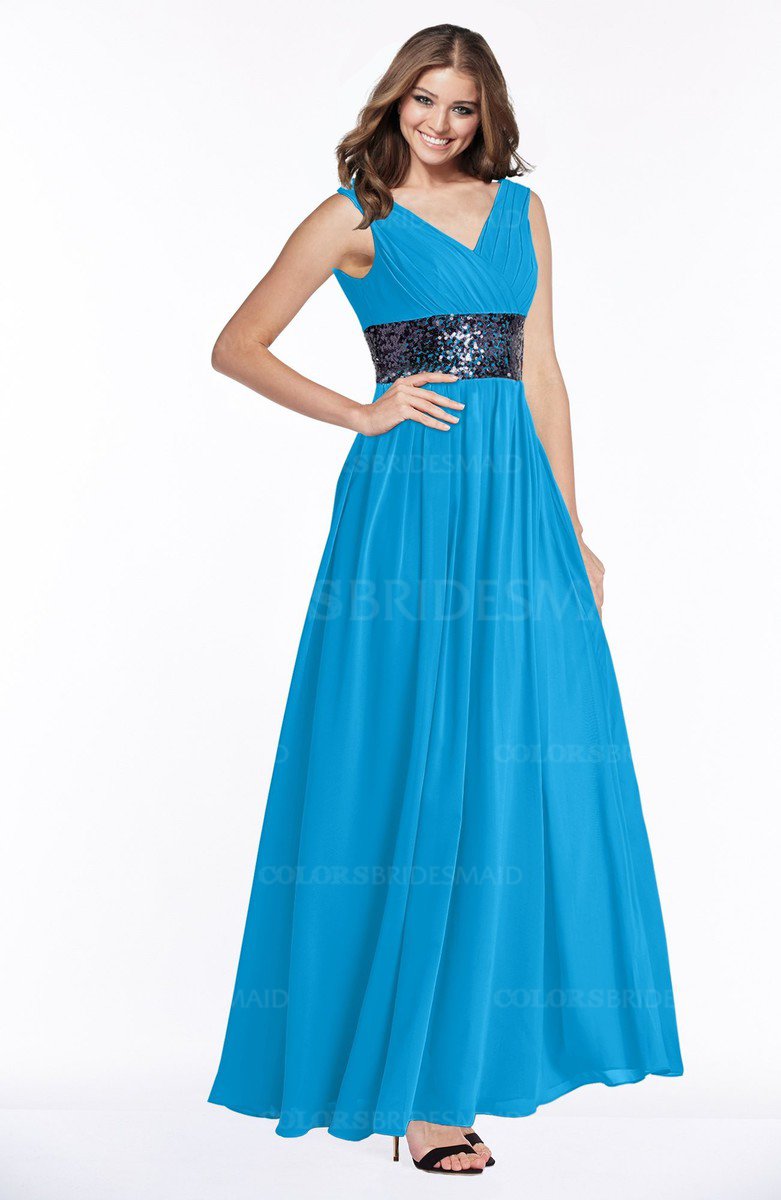 ColsBM Emmaline Cornflower Blue Bridesmaid Dresses ColorsBridesmaid