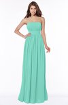 ColsBM Lilian Mint Green Modest A-line Sleeveless Chiffon Floor Length Bridesmaid Dresses