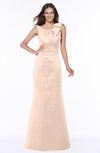 ColsBM Hayley Fresh Salmon Gorgeous A-line Sleeveless Satin Floor Length Bow Bridesmaid Dresses