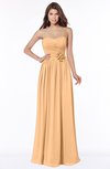ColsBM Leanna Apricot Glamorous Sleeveless Chiffon Floor Length Ruching Bridesmaid Dresses