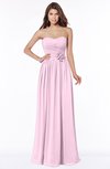 ColsBM Leanna Baby Pink Glamorous Sleeveless Chiffon Floor Length Ruching Bridesmaid Dresses