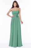 ColsBM Leanna Beryl Green Glamorous Sleeveless Chiffon Floor Length Ruching Bridesmaid Dresses