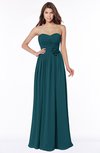 ColsBM Leanna Blue Green Glamorous Sleeveless Chiffon Floor Length Ruching Bridesmaid Dresses