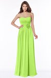 ColsBM Leanna Bright Green Glamorous Sleeveless Chiffon Floor Length Ruching Bridesmaid Dresses