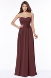 ColsBM Leanna Burgundy Glamorous Sleeveless Chiffon Floor Length Ruching Bridesmaid Dresses