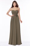 ColsBM Leanna Carafe Brown Glamorous Sleeveless Chiffon Floor Length Ruching Bridesmaid Dresses