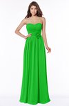 ColsBM Leanna Classic Green Glamorous Sleeveless Chiffon Floor Length Ruching Bridesmaid Dresses