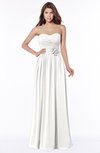 ColsBM Leanna Cloud White Glamorous Sleeveless Chiffon Floor Length Ruching Bridesmaid Dresses