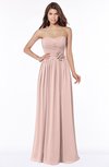 ColsBM Leanna Dusty Rose Glamorous Sleeveless Chiffon Floor Length Ruching Bridesmaid Dresses