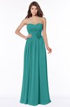 ColsBM Leanna Emerald Green Glamorous Sleeveless Chiffon Floor Length Ruching Bridesmaid Dresses