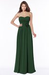 ColsBM Leanna Hunter Green Glamorous Sleeveless Chiffon Floor Length Ruching Bridesmaid Dresses