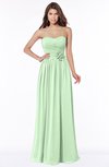 ColsBM Leanna Light Green Glamorous Sleeveless Chiffon Floor Length Ruching Bridesmaid Dresses
