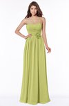 ColsBM Leanna Linden Green Glamorous Sleeveless Chiffon Floor Length Ruching Bridesmaid Dresses