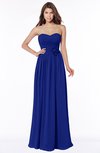 ColsBM Leanna Nautical Blue Glamorous Sleeveless Chiffon Floor Length Ruching Bridesmaid Dresses
