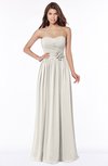 ColsBM Leanna Off White Glamorous Sleeveless Chiffon Floor Length Ruching Bridesmaid Dresses