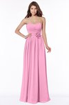 ColsBM Leanna Pink Glamorous Sleeveless Chiffon Floor Length Ruching Bridesmaid Dresses