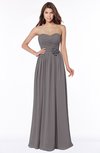 ColsBM Leanna Ridge Grey Glamorous Sleeveless Chiffon Floor Length Ruching Bridesmaid Dresses