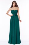 ColsBM Leanna Shaded Spruce Glamorous Sleeveless Chiffon Floor Length Ruching Bridesmaid Dresses
