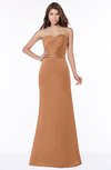 ColsBM Cara Amber Modest A-line Sleeveless Half Backless Floor Length Ruching Bridesmaid Dresses