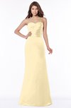 ColsBM Cara Cornhusk Modest A-line Sleeveless Half Backless Floor Length Ruching Bridesmaid Dresses