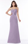 ColsBM Cara Mauve Modest A-line Sleeveless Half Backless Floor Length Ruching Bridesmaid Dresses