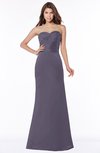 ColsBM Cara Mulled Grape Modest A-line Sleeveless Half Backless Floor Length Ruching Bridesmaid Dresses