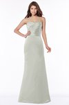 ColsBM Cara Platinum Modest A-line Sleeveless Half Backless Floor Length Ruching Bridesmaid Dresses