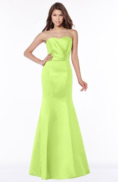 ColsBM Baylee Lime Green Mature Mermaid Sweetheart Zip up Ruching Bridesmaid Dresses
