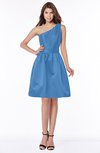 ColsBM Kristen Campanula Classic Sleeveless Satin Knee Length Plainness Bridesmaid Dresses