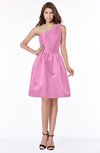 ColsBM Kristen Rosebloom Classic Sleeveless Satin Knee Length Plainness Bridesmaid Dresses