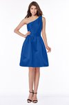 ColsBM Kristen Royal Blue Classic Sleeveless Satin Knee Length Plainness Bridesmaid Dresses