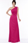 ColsBM Daniela Beetroot Purple Glamorous A-line Sleeveless Zip up Chiffon Ruching Bridesmaid Dresses