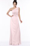 ColsBM Daniela Petal Pink Glamorous A-line Sleeveless Zip up Chiffon Ruching Bridesmaid Dresses