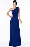 ColsBM Daniela Sodalite Blue Glamorous A-line Sleeveless Zip up Chiffon Ruching Bridesmaid Dresses