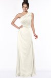ColsBM Daniela Whisper White Glamorous A-line Sleeveless Zip up Chiffon Ruching Bridesmaid Dresses