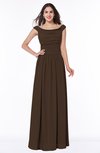 ColsBM Lillian Copper Gorgeous A-line Short Sleeve Zip up Chiffon Floor Length Bridesmaid Dresses