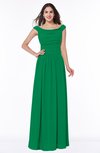 ColsBM Lillian Green Gorgeous A-line Short Sleeve Zip up Chiffon Floor Length Bridesmaid Dresses