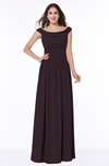 ColsBM Lillian Italian Plum Gorgeous A-line Short Sleeve Zip up Chiffon Floor Length Bridesmaid Dresses