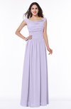 ColsBM Lillian Light Purple Gorgeous A-line Short Sleeve Zip up Chiffon Floor Length Bridesmaid Dresses