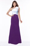 ColsBM Ariella Amaranth Purple Modest Fishtail One Shoulder Sleeveless Satin Sweep Train Bridesmaid Dresses