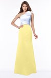 ColsBM Ariella Daffodil Modest Fishtail One Shoulder Sleeveless Satin Sweep Train Bridesmaid Dresses