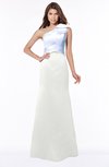 ColsBM Ariella Ivory Modest Fishtail One Shoulder Sleeveless Satin Sweep Train Bridesmaid Dresses
