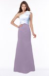 ColsBM Ariella Mauve Modest Fishtail One Shoulder Sleeveless Satin Sweep Train Bridesmaid Dresses