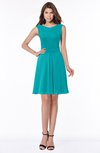 ColsBM Maisie Peacock Blue Plain A-line Sleeveless Chiffon Plainness Bridesmaid Dresses