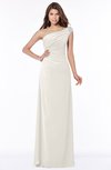 ColsBM Eliana Off White Glamorous A-line Short Sleeve Zip up Chiffon Floor Length Bridesmaid Dresses